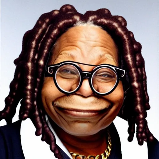 Prompt: whoopi goldberg as wario in real life