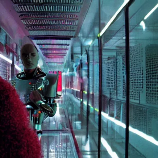 Prompt: movie still of a cyborg, cinematic composition, cinematic light, by alejandro jodorowsky and gaspar noe