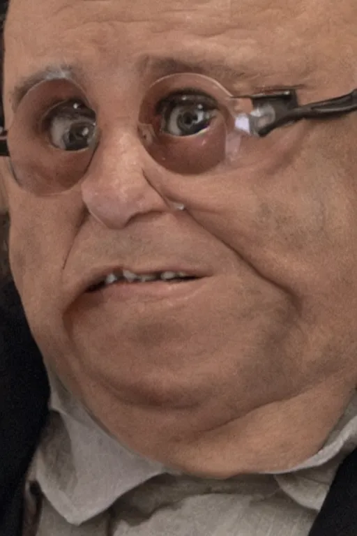 Prompt: Danny DeVito in film matrix 4k,