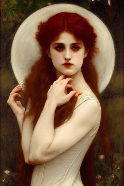 Prompt: edwardian vampire, painting by rossetti bouguereau, detailed art, artstation