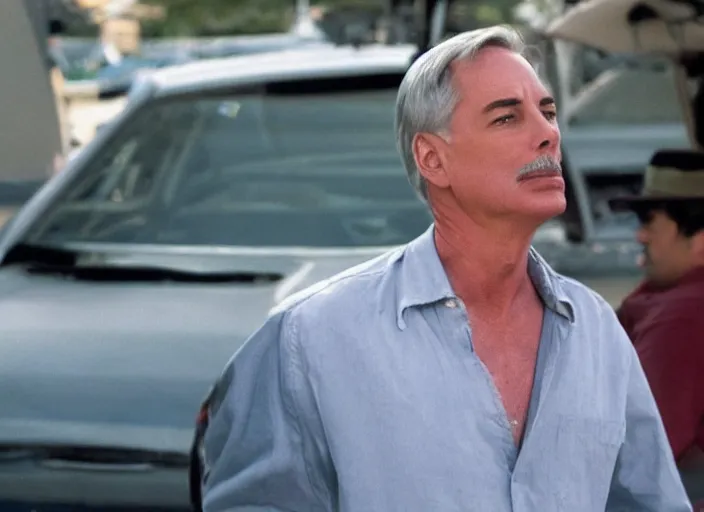 Image similar to film still of Mark Harmon hiding a body in the new Weekend at Bernies movie, 8k