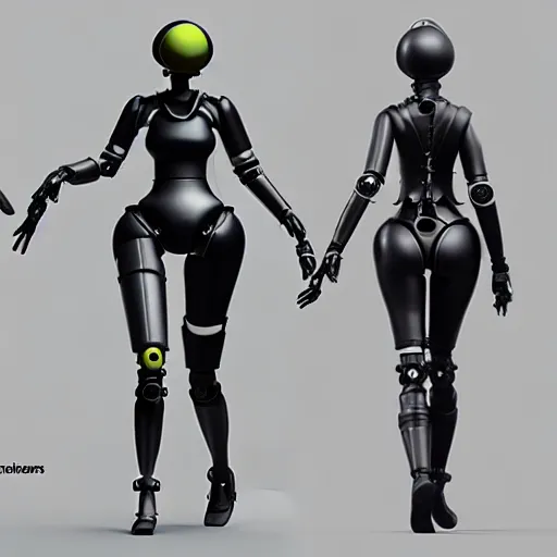 Prompt: professional engineering CAD exploded view of a realistic female android companion modeled after 2B nier automata, solidworks, catia, autodesk inventor, unreal engine, gynoid cad design inspired by Masamune Shirow and Boston Dynamics and Ross Tran and WLOP, product showcase, octane render 4k