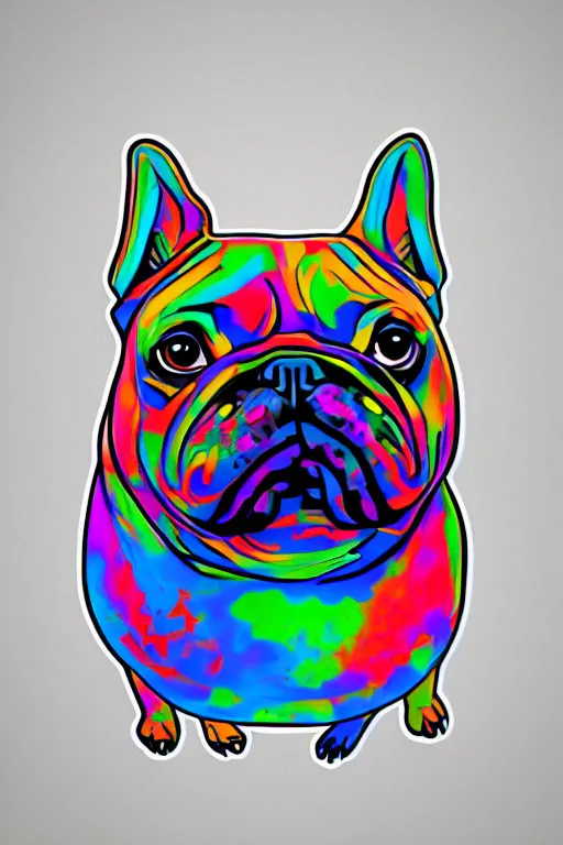 Image similar to Portrait of a bi chungus pug, sticker, colorful, illustration, highly detailed, simple, smooth and clean vector curves, no jagged lines, vector art, smooth