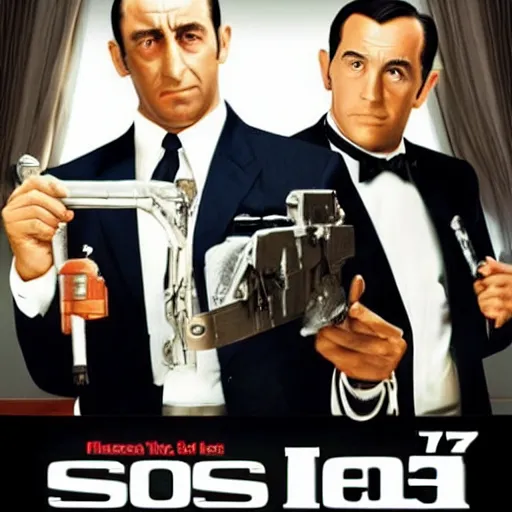 Prompt: OSS 117 movie poster