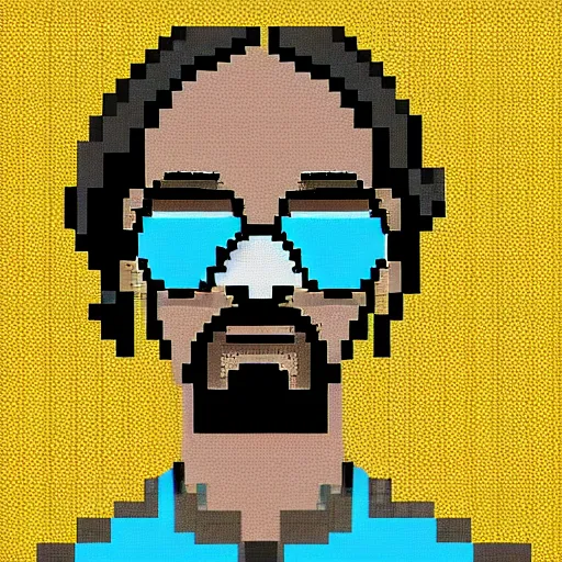 Prompt: snoop dog pixel art