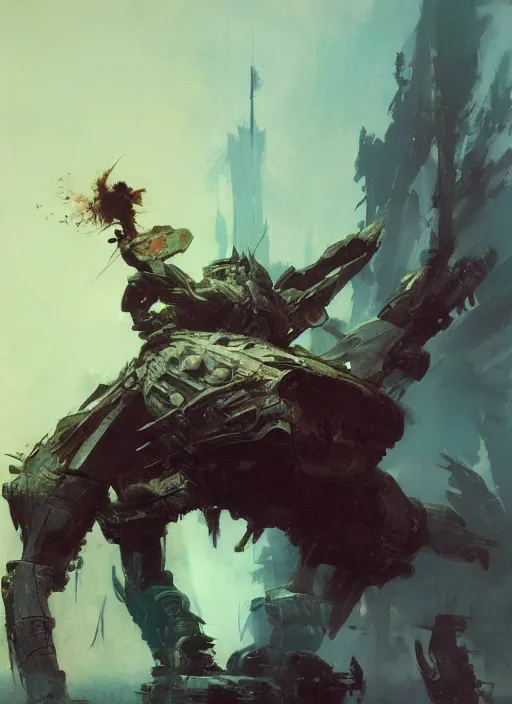 Image similar to goliath, intricate, elegant, highly detailed, vivid colors, john park, frazetta, sparth, ruan jia, jeffrey catherine jones