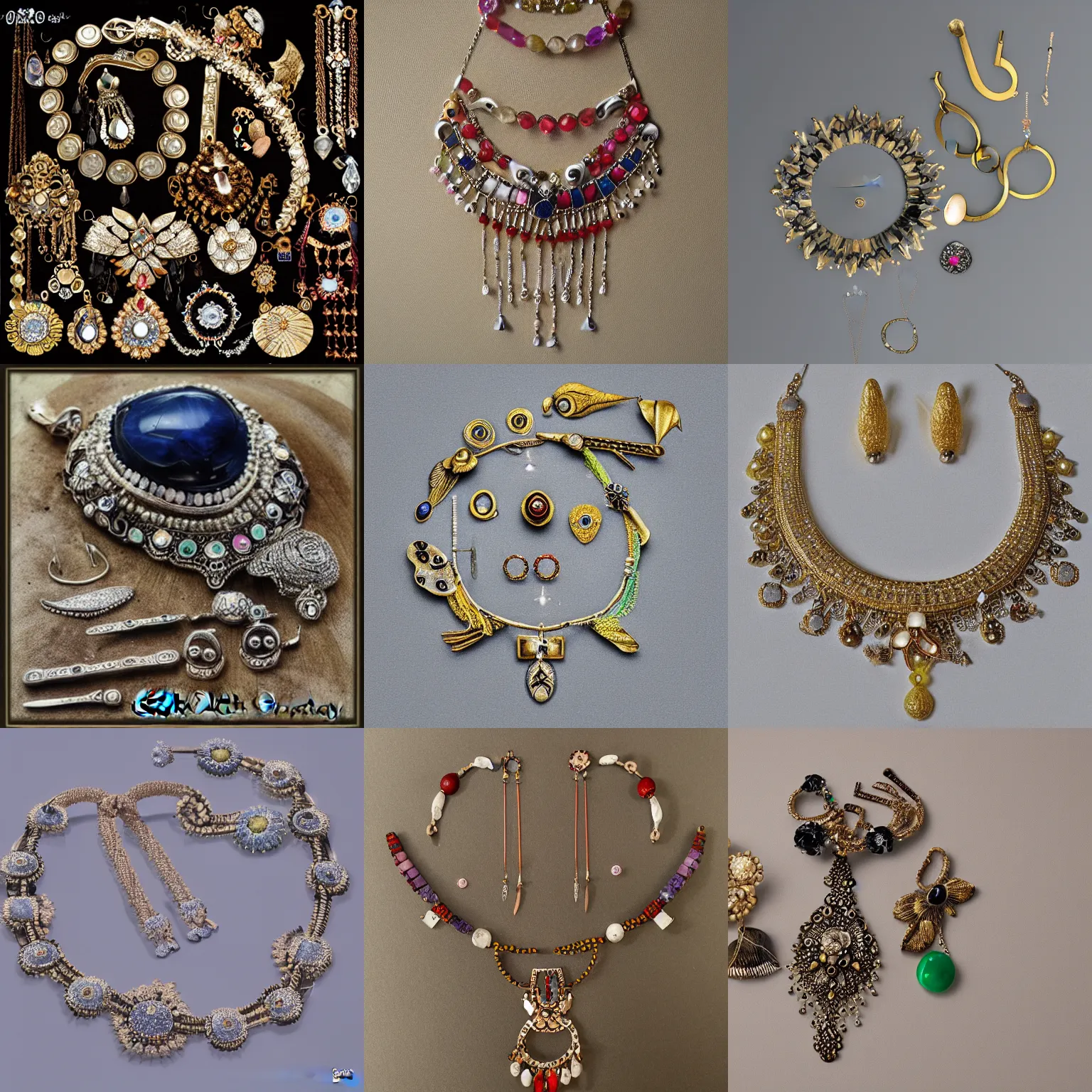 Prompt: Jewelery by Otto Jakob