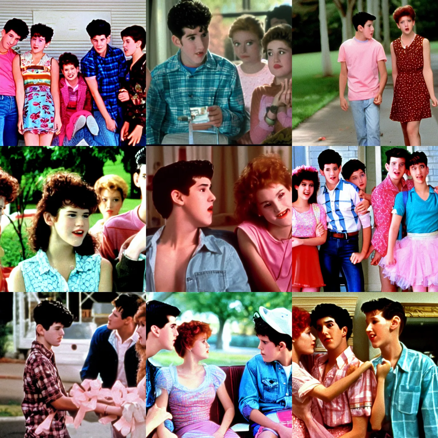 Prompt: a film still from sixteen candles ( 1 9 8 4 )