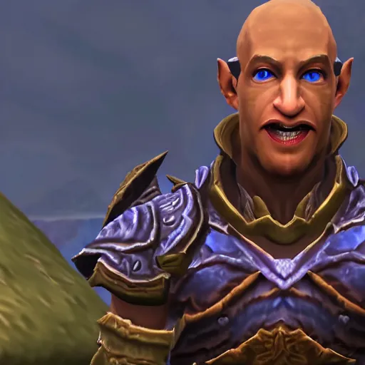 Prompt: Mark Zuckerberg in World of Warcraft, highly detailed, high quality, HD, 4k, 8k, Canon 300mm, professional photographer, 40mp, lifelike, top-rated, award winning, realistic, sharp, no blur, edited, corrected, trending