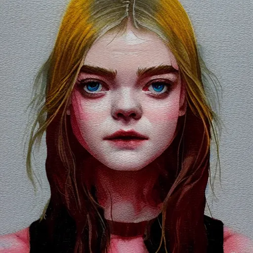 Image similar to Elle Fanning in Dante’s Inferno picture by Sachin Teng, asymmetrical, dark vibes, Realistic Painting , Organic painting, Matte Painting, geometric shapes, hard edges, graffiti, street art:2 by Sachin Teng:4