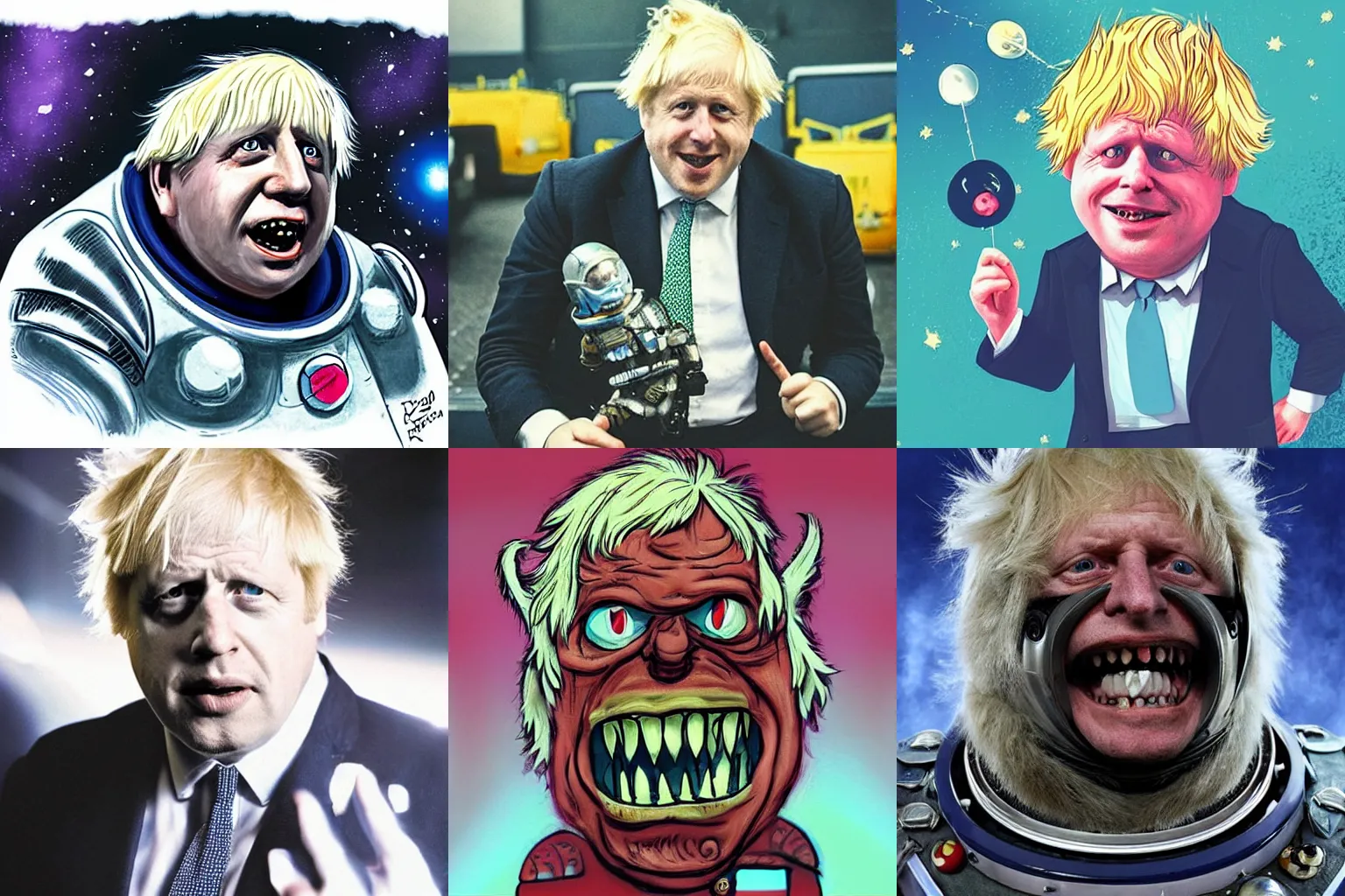 Prompt: “Boris Johnson as a Space Ork”