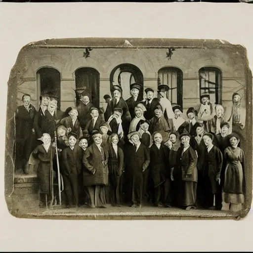 Image similar to Victorian Photograph of Medical students outside posing for a photograph next to a skeleton