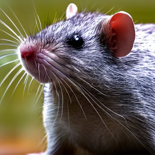 Image similar to portrait of a rat with swag, ultra hd, ultra realistic