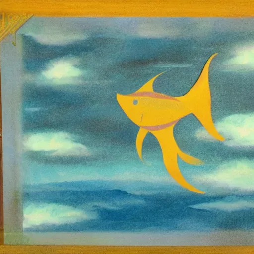 Image similar to a fish in the sky