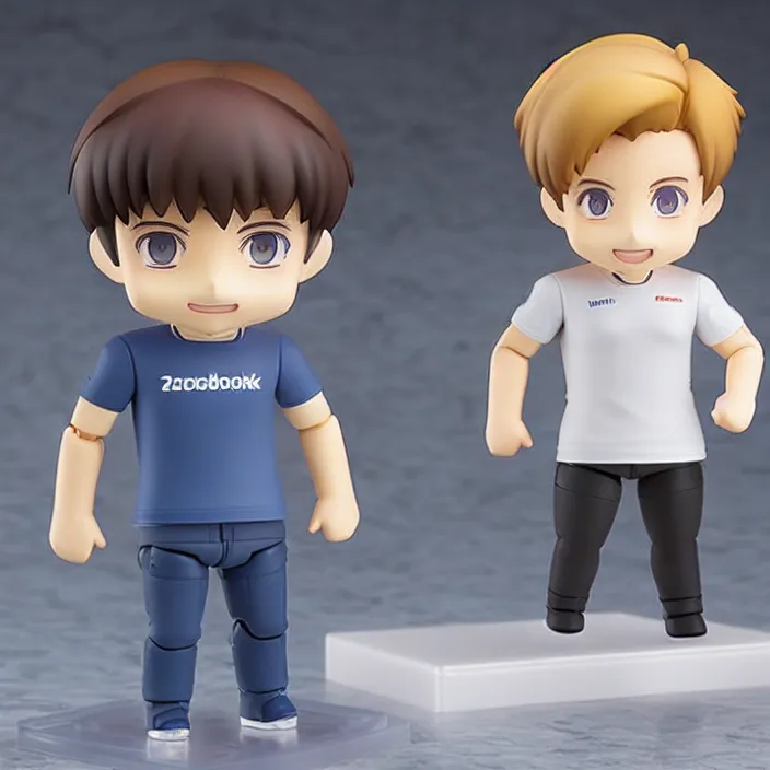 Prompt: Mark Zuckerberg, An anime nendoroid of Mark Zuckerberg, figurine, detailed product photo