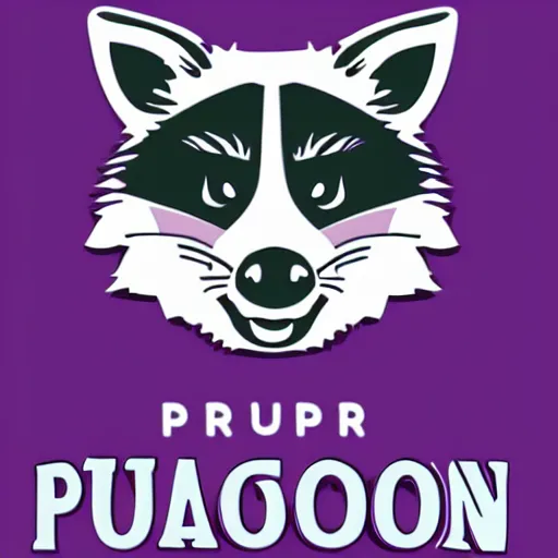 Image similar to purple raccoon logo