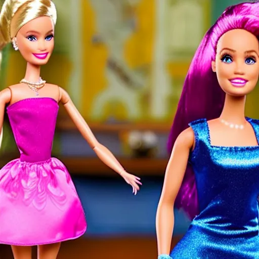 Prompt: barbie and the diamond castle live action remake, 4 k, film still