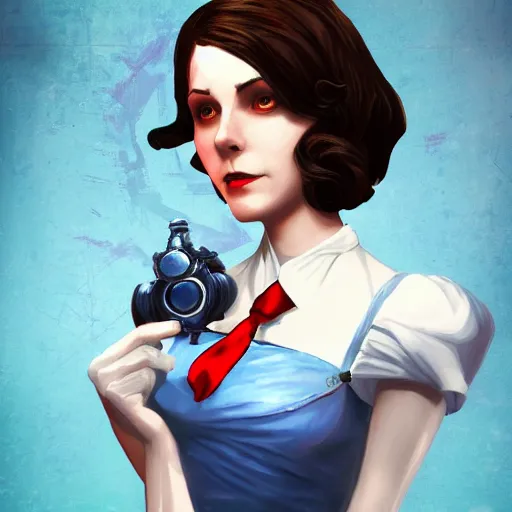 Prompt: elizabeth, bioshock infinite, artstation