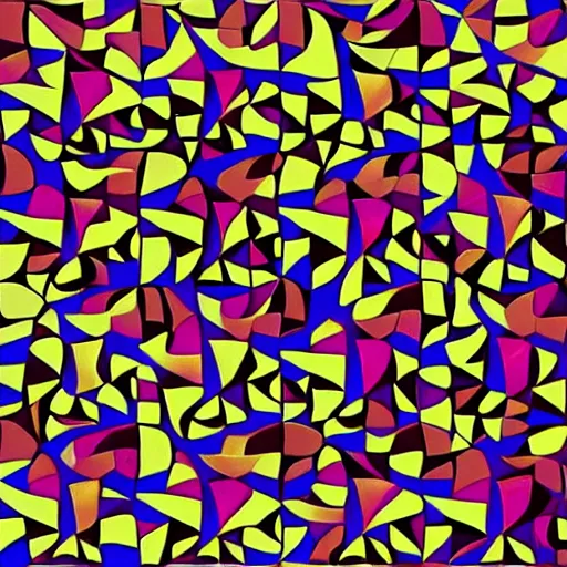 Image similar to tessellations made by a cubist