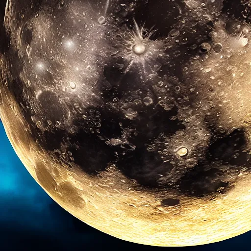 Image similar to the moon with a big mouth movie still, cinematic, photorealistic, extreme detail, sharp focus, 8 k, intricate, hyper detailed, realistic, cinematic lighting