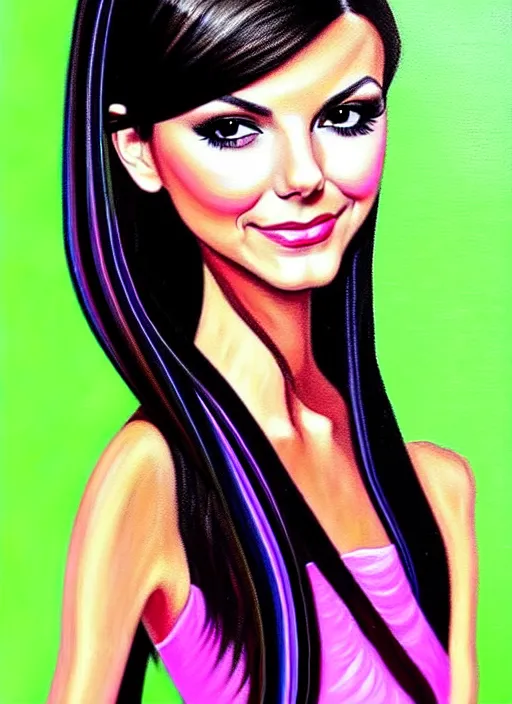 Prompt: elegant Victoria Justice the mean girl. ultra detailed painting at 16K resolution and epic visuals. epically surreally beautiful image. amazing effect, image looks crazily crisp as far as it's visual fidelity goes, absolutely outstanding. vivid clarity. ultra. iridescent. mind-breaking. mega-beautiful pencil shadowing. beautiful face. Ultra High Definition. amazingly crisp sharpness. photorealistic 3D rendering on film cel processed twice..