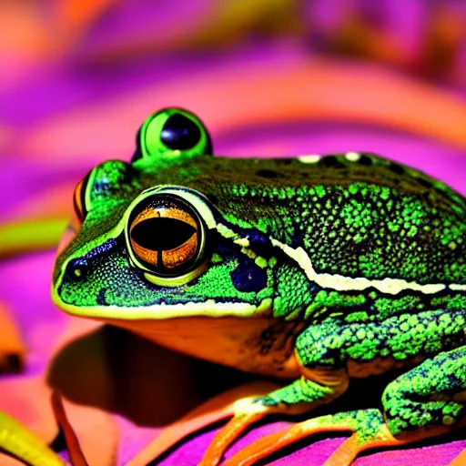 Image similar to Woman Frog sharp focus colorful realistic photograph