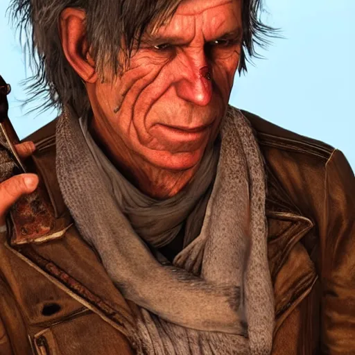 Image similar to keith richards in red dead redemption