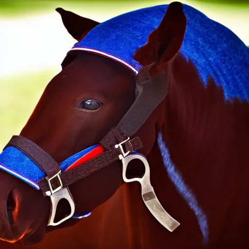 Image similar to close up photograph of horse with a shotgun snout, shotgun instead of snout, shotgun!! horse hybrid, the horse head was replaced with a shotgun, stoner eyes, 8 k resolution