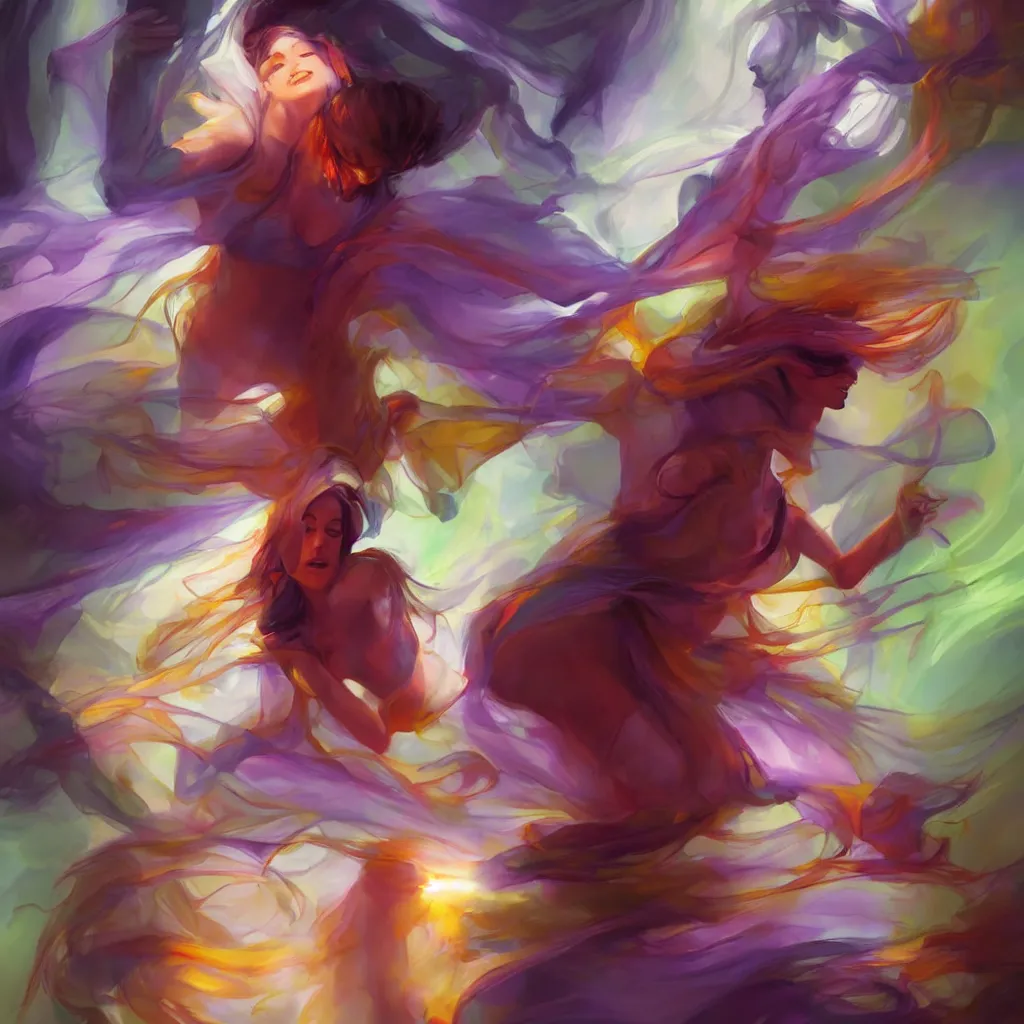 Image similar to ancient spice sorceress by yanjun cheng, alex ross, artgerm, floating, magic energy, wide angle, iridescent, pinterest