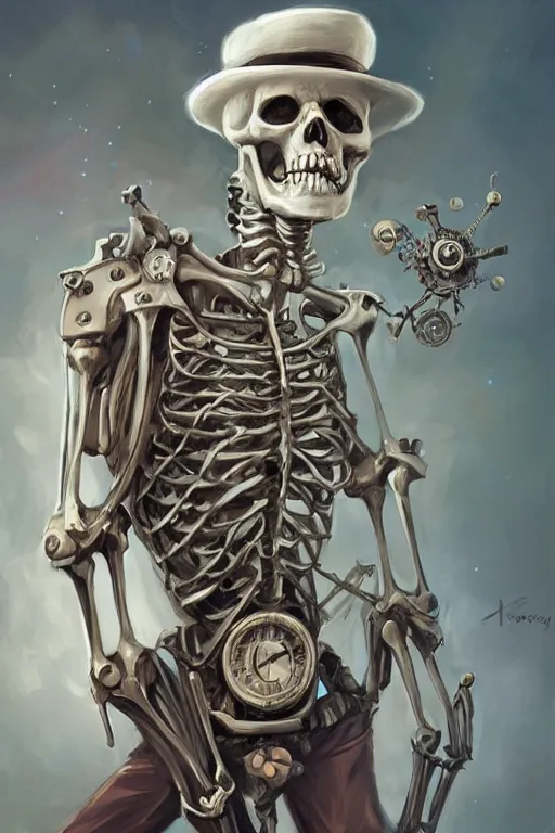 Image similar to Skeleton steampunk by Mandy Jurgens