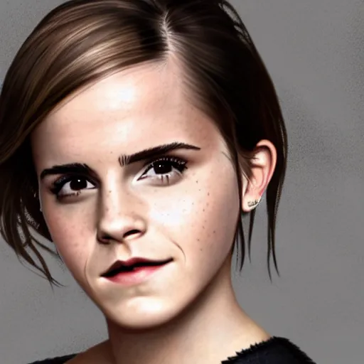 Image similar to Emma Watson as a cyborg