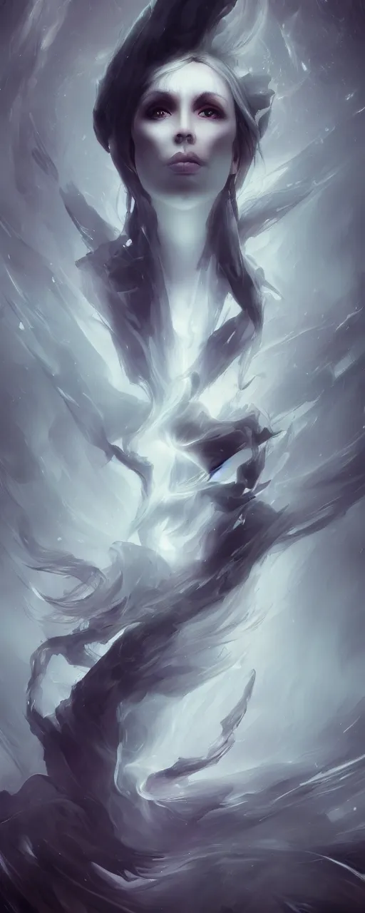 Image similar to the dream reaper, imaginative, abstract, in the style of Charlie Bowater, trending on artstation, octane render, cinematic, digital art