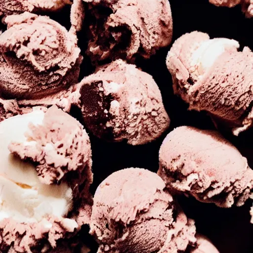 Image similar to close up high resolution photo of hairy ice cream, very tasty, food photography, instagram, trending