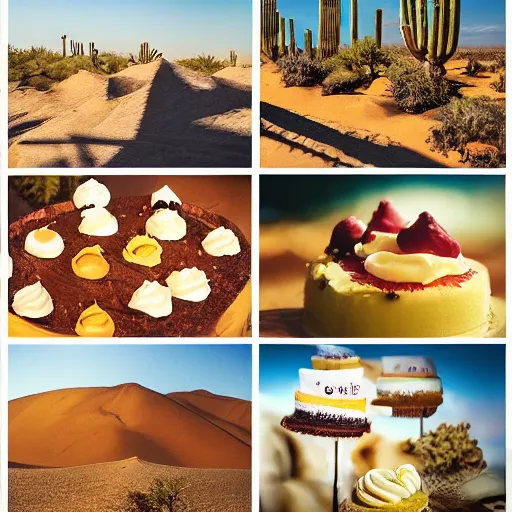 Prompt: the desert of desserts, photography