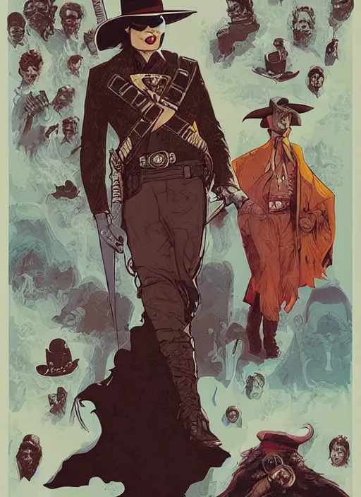 Prompt: poster artwork by Michael Whelan and Tomer Hanuka, Karol Bak of Tim Robinson dressed up as the Lone Ranger, he has time traveled from the wild west ot the 1990s, from scene from Walker Texas Ranger, clean, simple illustration, nostalgic, domestic, full of details