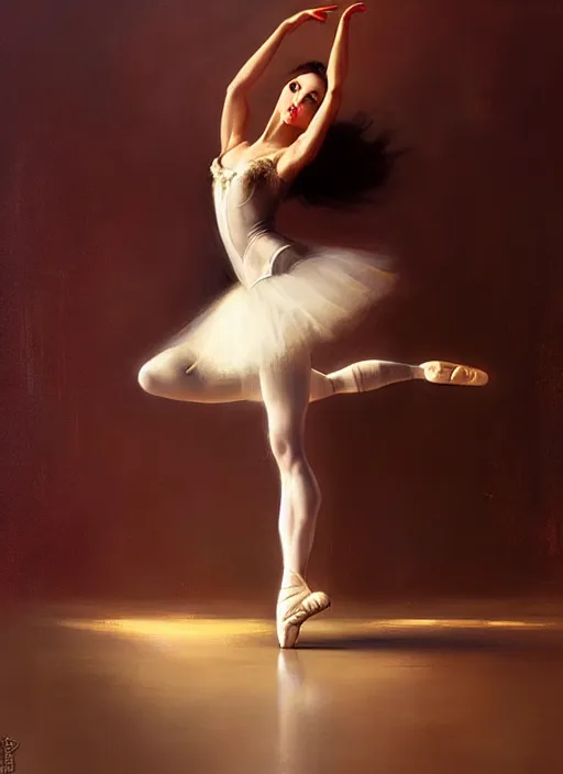 Prompt: prima ballerina by bayard wu, anna podedworna, gaston bussiere, greg rutkowski