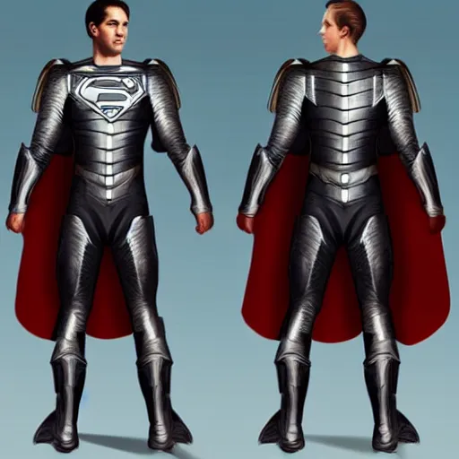 Prompt: concept art the body armor of kryptonians - n 2
