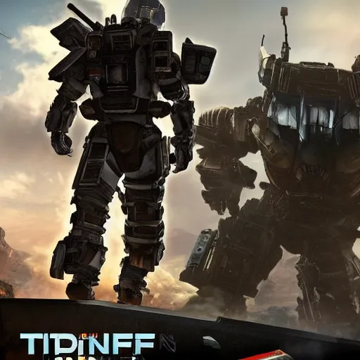 Prompt: Joe Biden as a titan pilot in the game Titanfall, full body portrait