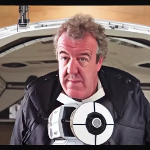 Image similar to Jeremy clarkson reviewing a Tie Fighter