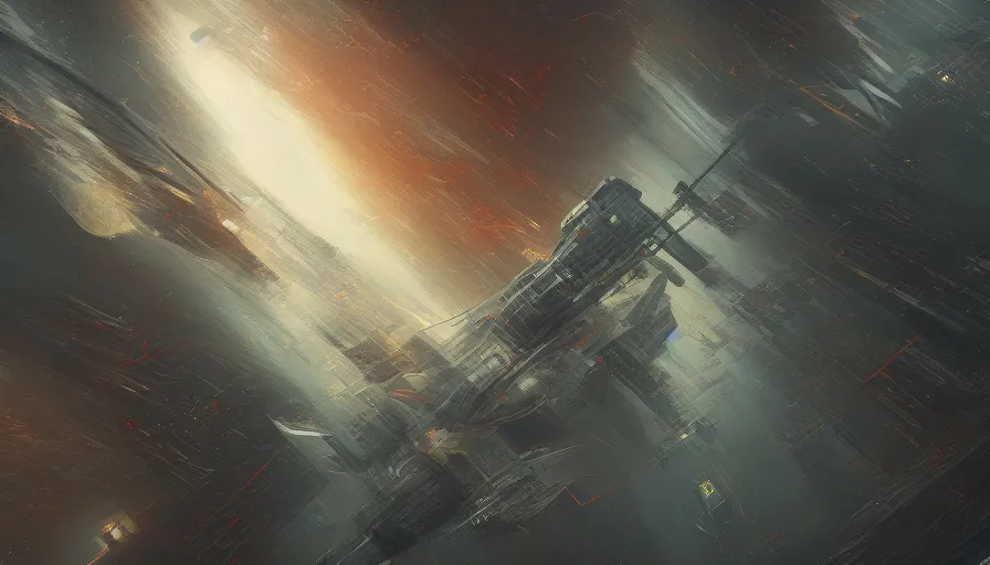 Image similar to hyperspace, extremely detailed, jama jurabaev, greig fraser, roger deakins, shaddy safadi, feng shu, neil blevins, trending on artstation, high quality, brush stroke