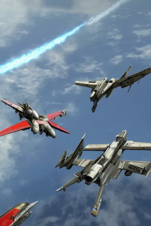 Prompt: 8k ultrarealistic dogfight in the sky between Starscream and Jetfire from Transformers