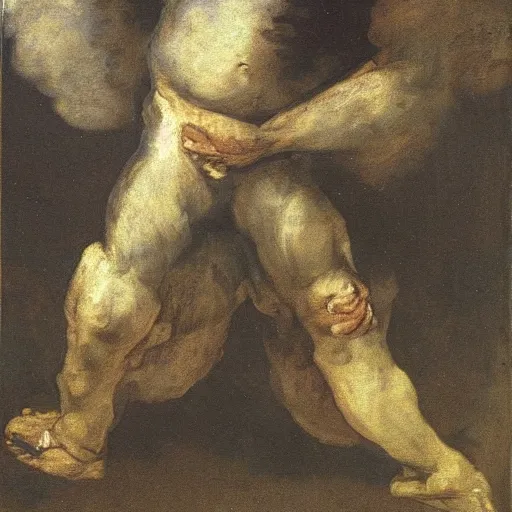 Image similar to a painting francisco goya did when he was deeply schizophrenic