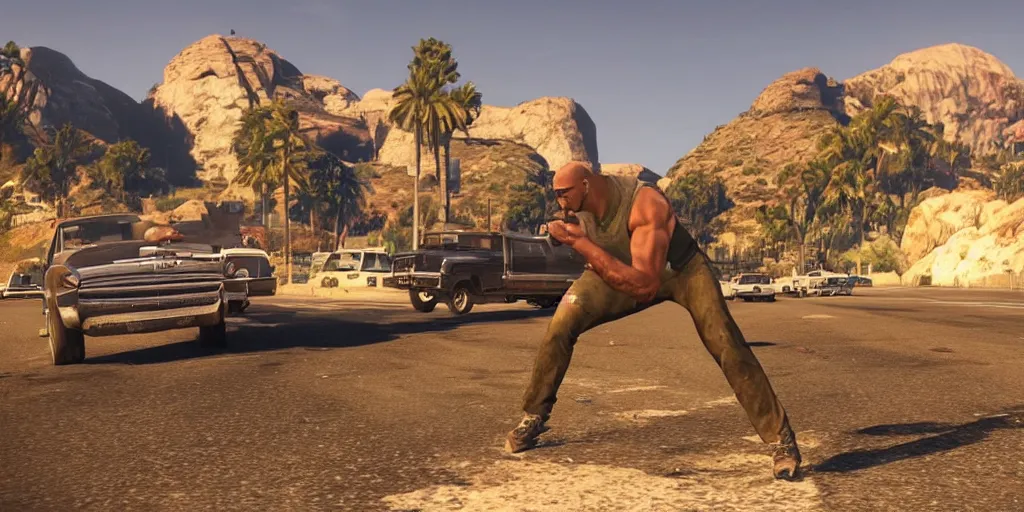 Image similar to the rock, gta 5 loading screen