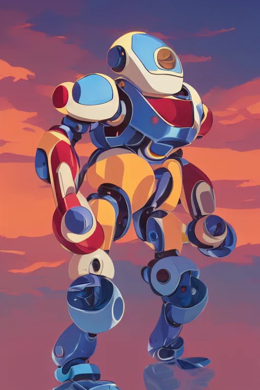 Image similar to metabots medabots medarotto medarot robot minimalist comics, behance hd by jesper ejsing, by rhads, makoto shinkai and lois van baarle, ilya kuvshinov, rossdraws global illumination ray tracing hdr radiating a glowing aura