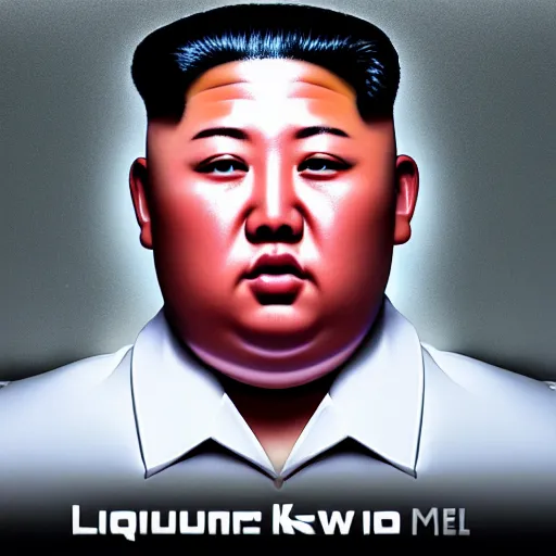 Prompt: Liquid metal Kim Jong Un, unreal engine