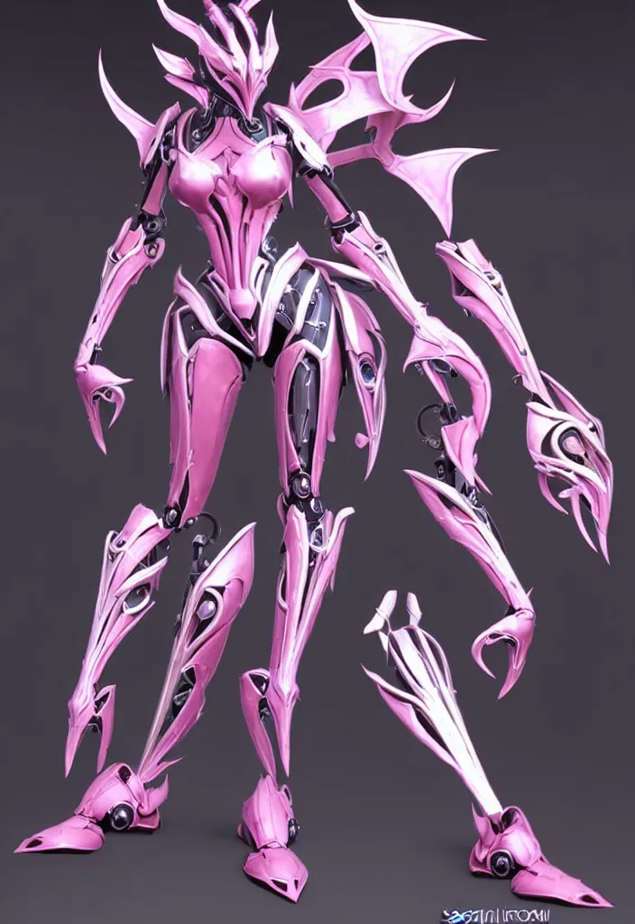 Prompt: exquisite full body shot of a beautiful stunning saryn prime warframe, that's a beautiful stunning anthropomorphic robot female dragon with metal cat ears, cute elegant pose, robot cat paws for feet, thick warframe legs, detailed arms, sharp claws, slick pink armor, streamlined white armor, long elegant tail, two arms, two legs, long tail, detailed warframe fanart, destiny fanart, macro art, dragon art, furry art, realistic digital art, warframe art, Destiny art, furaffinity, DeviantArt, artstation, 3D realistic, 8k HD, octane render