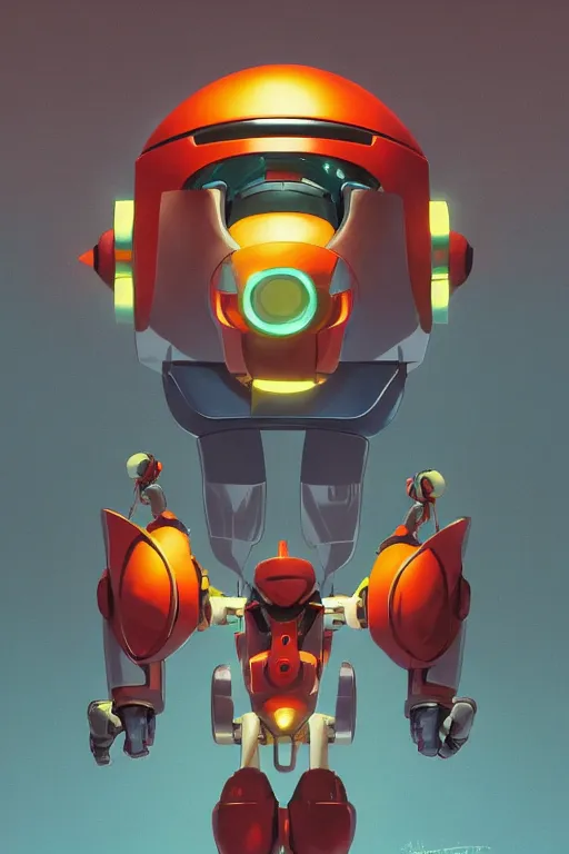 Image similar to metabots medabots medarotto medarot robot minimalist comics helmet mask neon cybereye, behance hd by jesper ejsing, by rhads, makoto shinkai and lois van baarle, ilya kuvshinov, rossdraws global illumination ray tracing hdr radiating a glowing aura