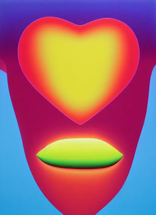 Image similar to love hurts by shusei nagaoka, kaws, david rudnick, airbrush on canvas, pastell colours, cell shaded, 8 k