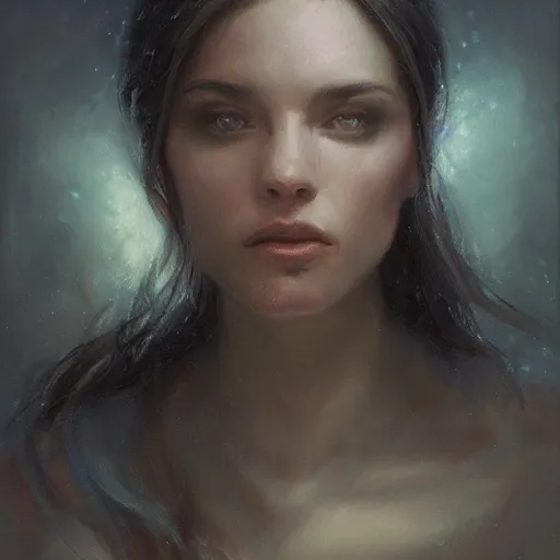 Prompt: portrait of a mage, sharp focus, ethereal light, by livia prima