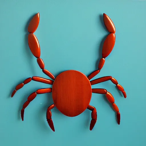 Prompt: wall hanger with crab shape, product photo